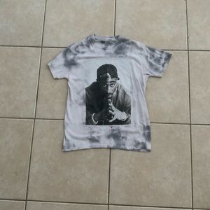 graphic tie dye tupac tee